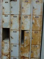 Rusty Cabinet Lockers