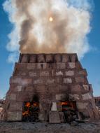 Brick Building Smoke