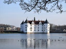 Moated Castle Glücksburg Lake