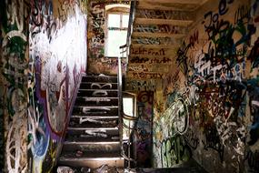 Lost Places Building Graffiti