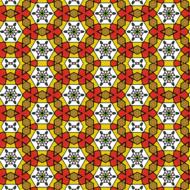 geometric red-yellow pattern