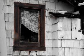 Wooden Window Building Old