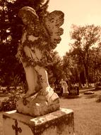 burial Graveyard Angel statue