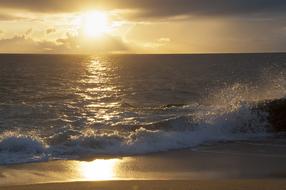 Ocean Waves Sunset