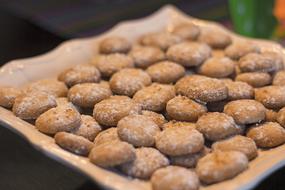 little cookies in a plate