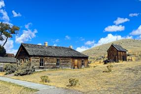 Bannack House And Shed Montana Usa