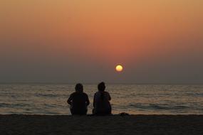 Silhouette Old Age Sunset