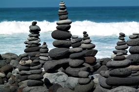 Stone Tower Beach Water