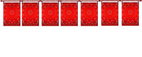 bandana bunting cowboy western red