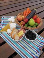 tasty vegetables and products for cooking