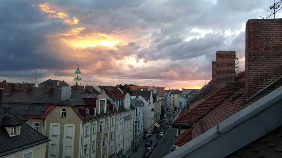 Munich Roofs Panoramic View