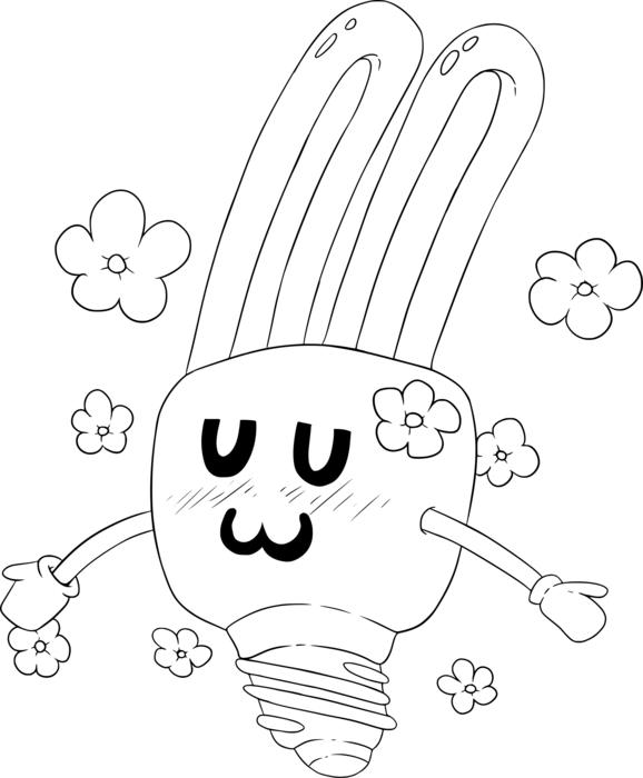 lamp hare drawing