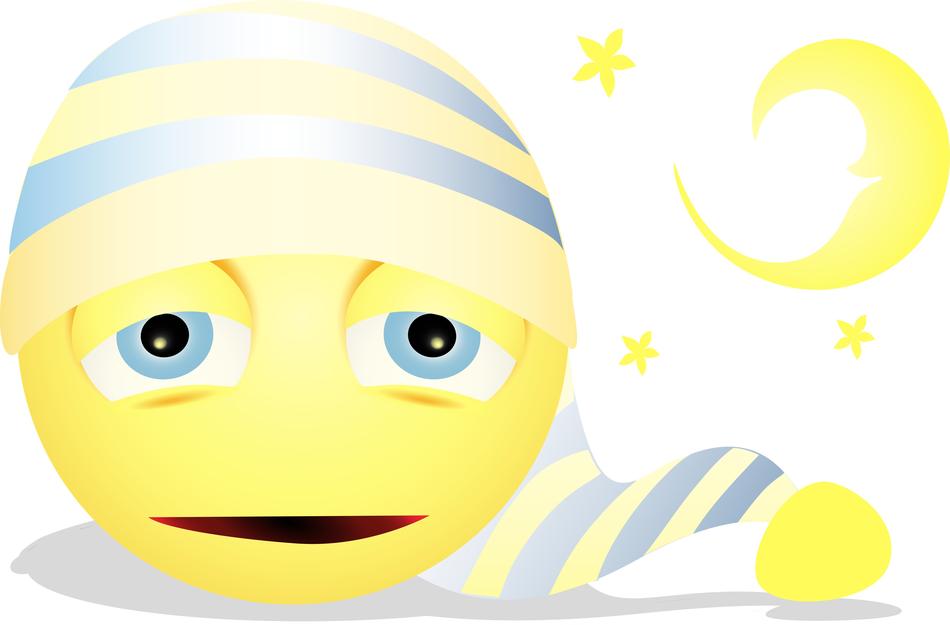 sleepy smiley night