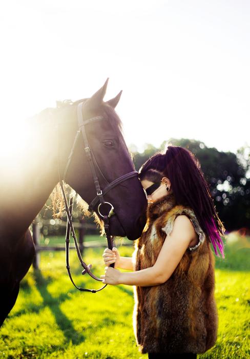 Girl Sun Horse