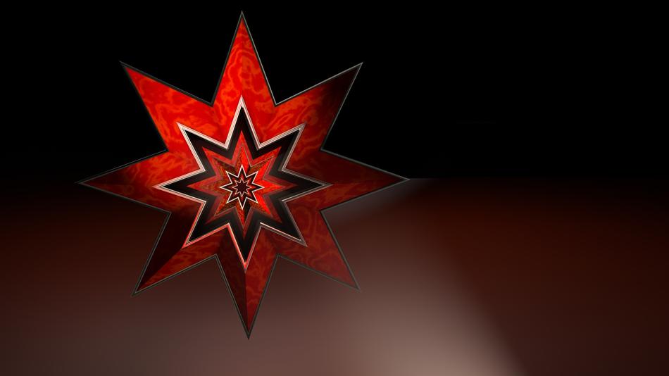 Star Poinsettia Background
