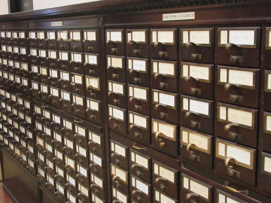 ordered historical records in the library museum