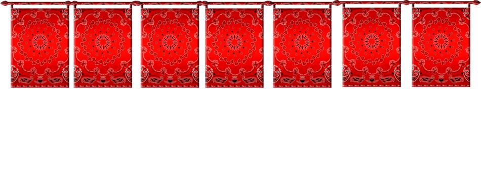 bandana bunting cowboy western red
