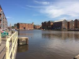 cityscape of Gloucester Docks England