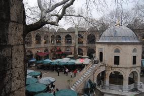 beautiful view of the courtyard