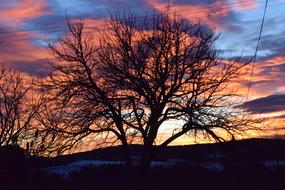Winter Sunset Slovenia