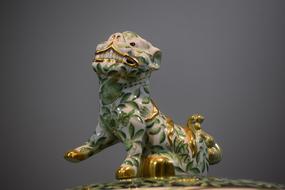 Porcelain Lion Statue