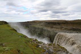 Impressive large waterfall