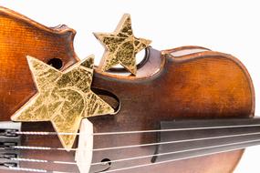 Violin Star Christmas drawing