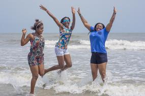 Friends Beach Happy