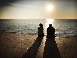 Couple Sunset Love