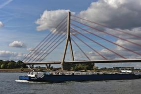 Lower Rhine Bridge Wesel Sky