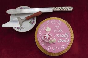 pink cream birthday cake