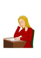 study learn girl drawing