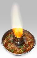 hot delicious soup in a bowl