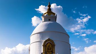 white church against the sky