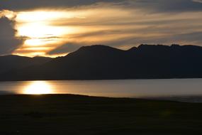 Lake Sunset Sky