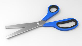 Scissors Cut grey blue