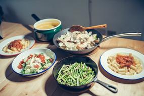 healthy tasty dishes on a plate