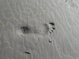 Footprint Sand Beach