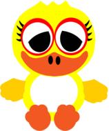 duck yellow cute duckling animal