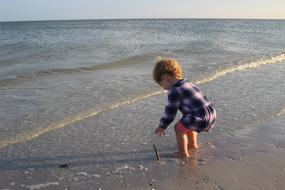 Beach Child Wave
