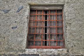 Old Window Wall Grating