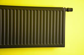 Radiator Heating Green Wall
