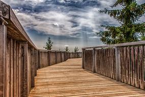 Architecture Wooden Track Sidewalk