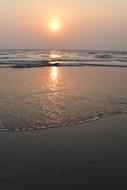 Sunset Sea Wave