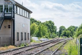 Railway Signalbox Train