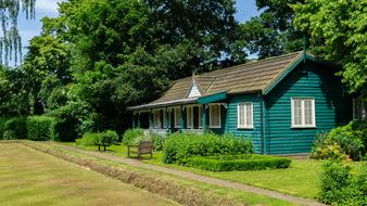 green house in the village