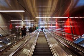 Escalator Metro Stairs Railway