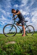 Boy with Bike