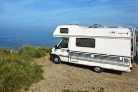 Mobile Home Camper On The Beach