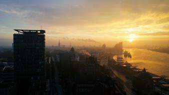 Sunrise Hamburg Port